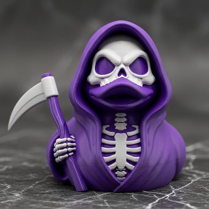 Creative Grim Reaper Duck Figurine Kalsten