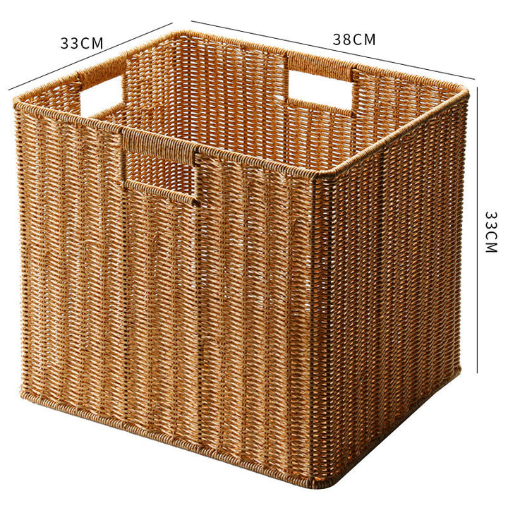 Stylish Rectangular Wicker Storage Bin Kalsten