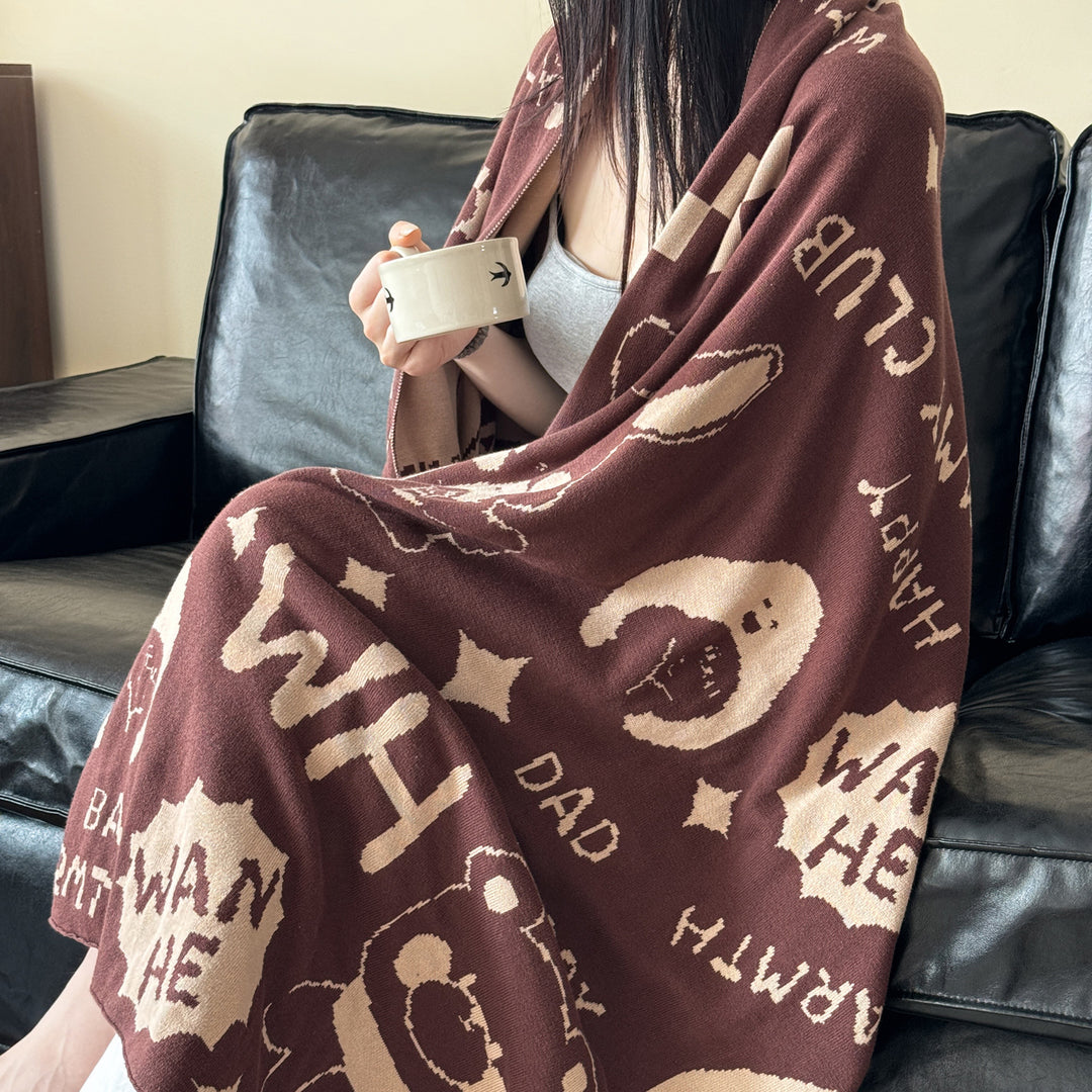 Women's Floral Cozy Throw Blanket