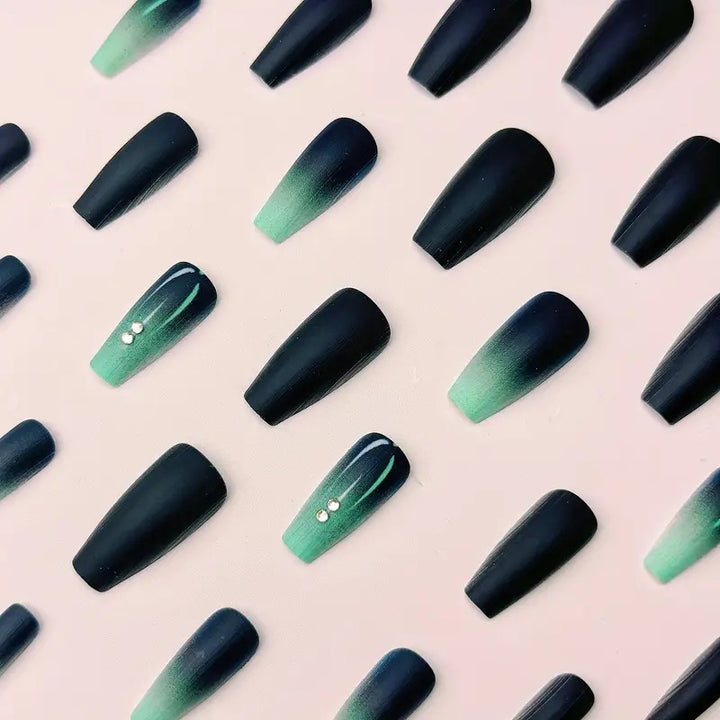 Ombre Matte Nail Art Design