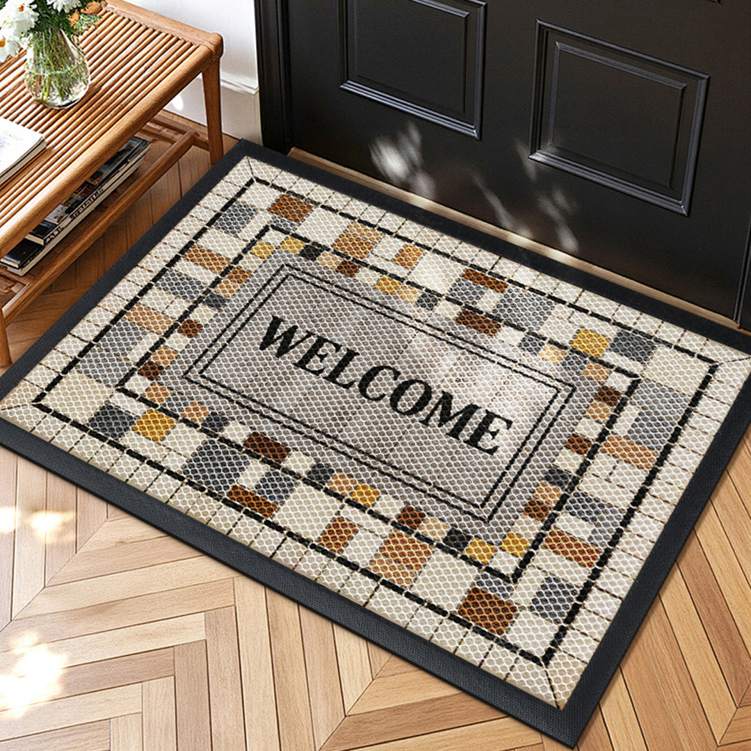 Geometric Patterned Welcome Mat