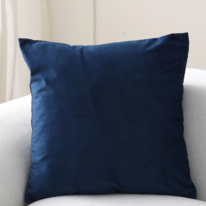 Decorative velvet cushion with soft filling