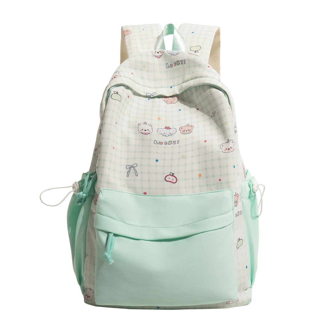 Cute Character Print Pink Backpack Kalsten