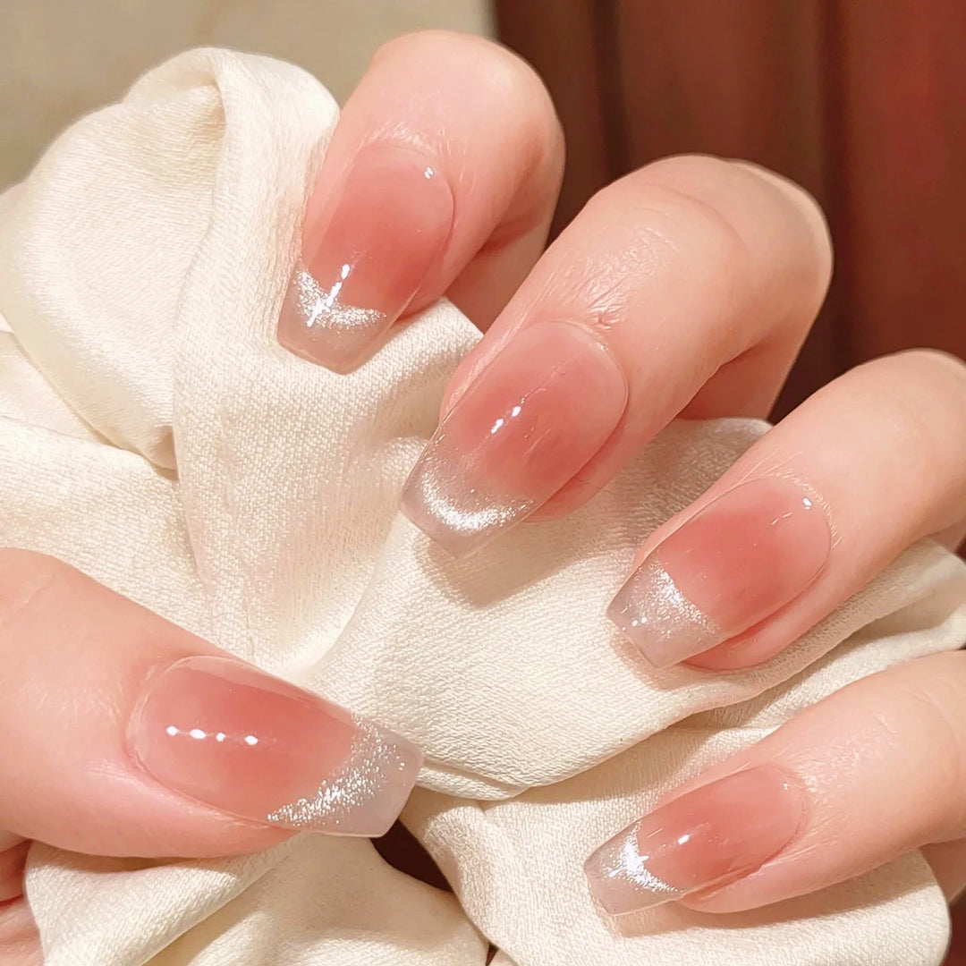 Elegant French Tip Press-On Nail Set