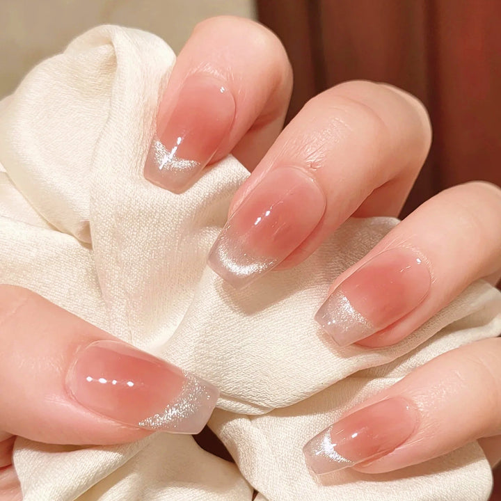 Elegant French Tip Press-On Nail Set