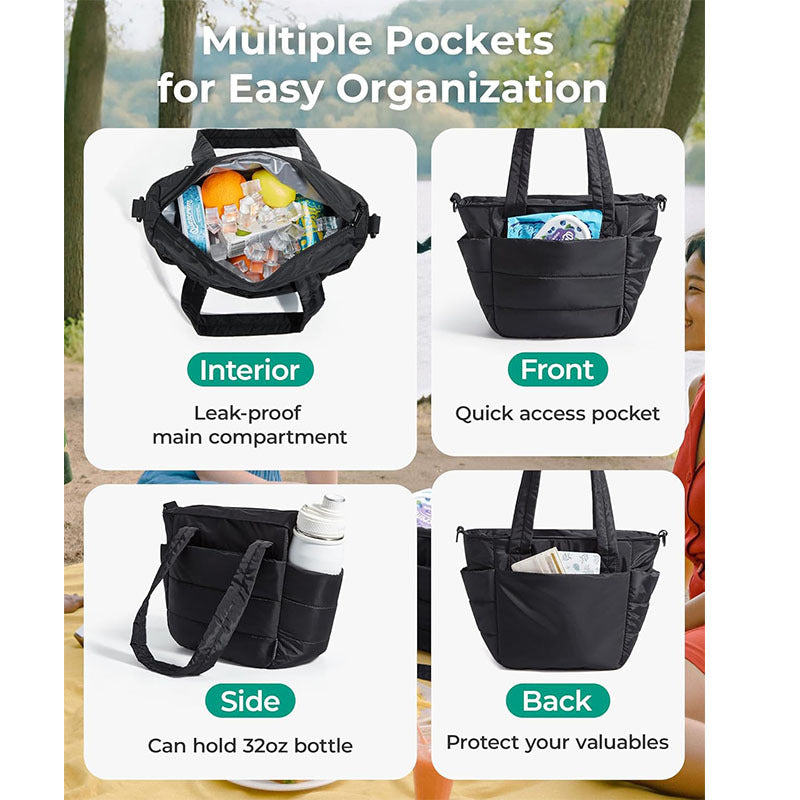 Stylish tote bag with insulated compartments Kalsten