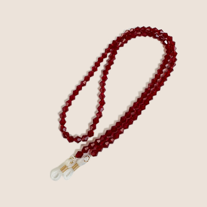 Beaded Eyewear Chain with Clear Tips Kalsten