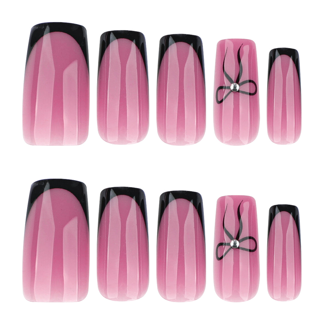 Elegant Nail Extensions with Unique Flower Design Kalsten