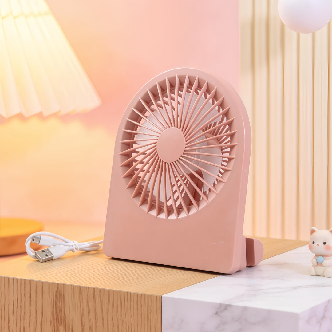 Women's portable USB fan with versatile tilt mechanism Kalsten