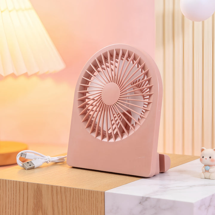 Women's portable USB fan with versatile tilt mechanism Kalsten