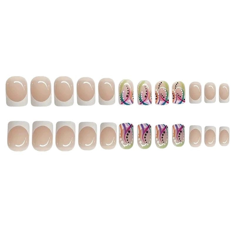 Artistic Geometric Nail Art Extensions Kalsten