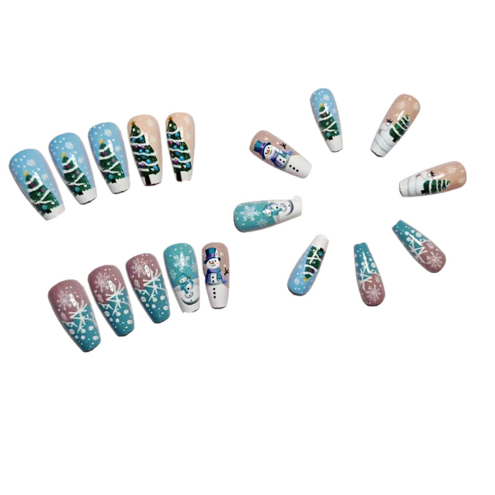 Festive Holiday Nail Art Design