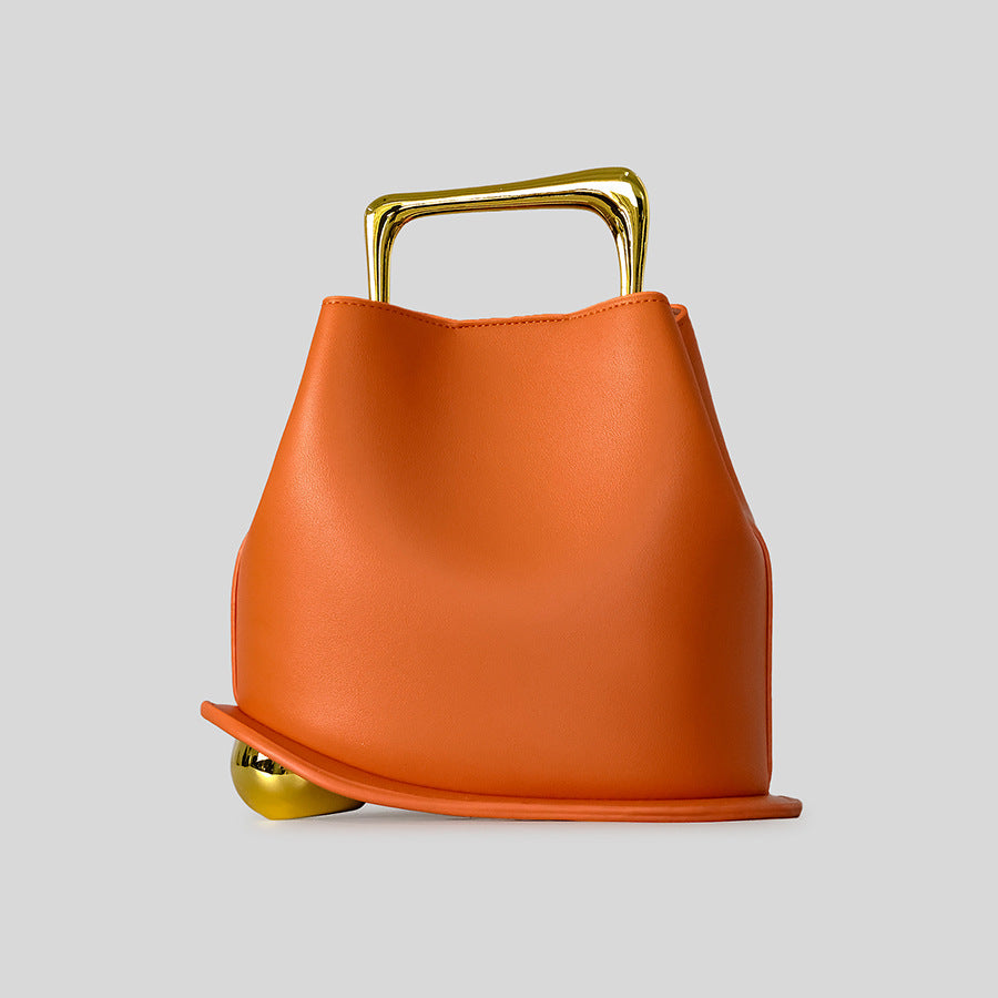 Sculptural Handle Handbag