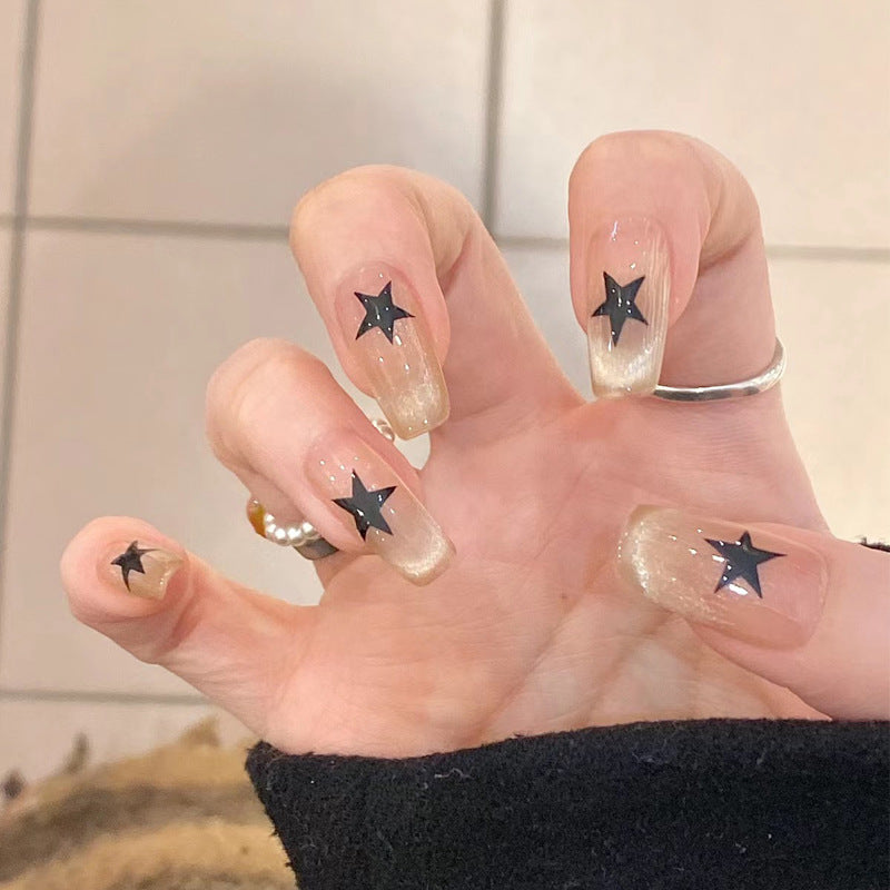 Premium Glossy Almond-Shaped Press-On Nails Kalsten 1789388672
