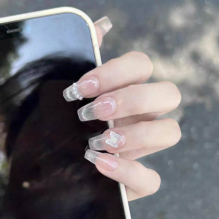Glittering Ombre Stiletto Press-On Nails Kalsten