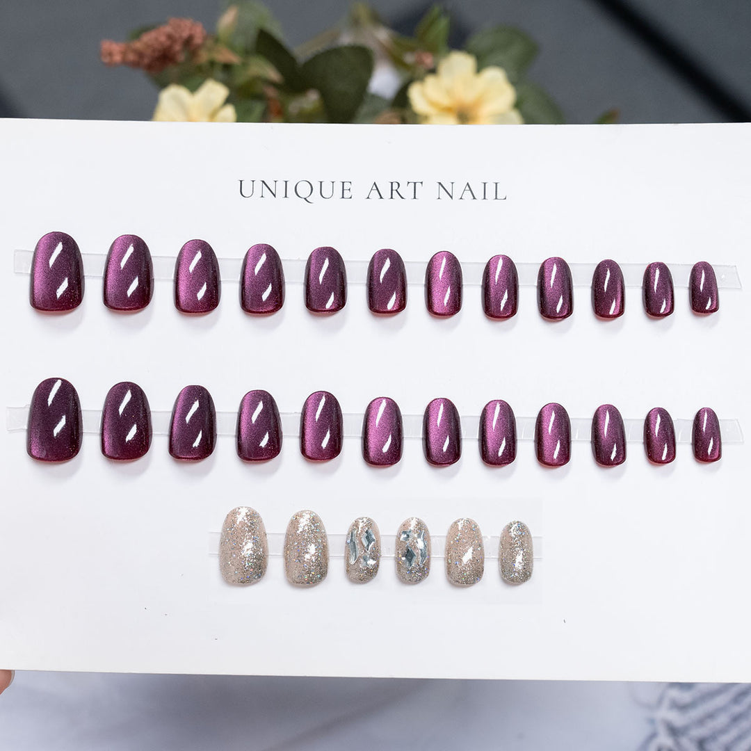 High Shine Press-On Nail Art