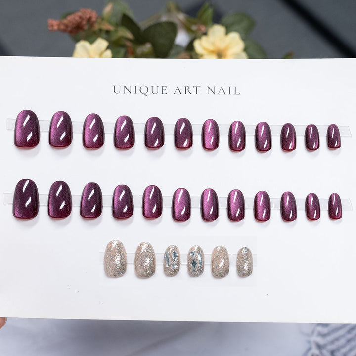 High Shine Press-On Nail Art