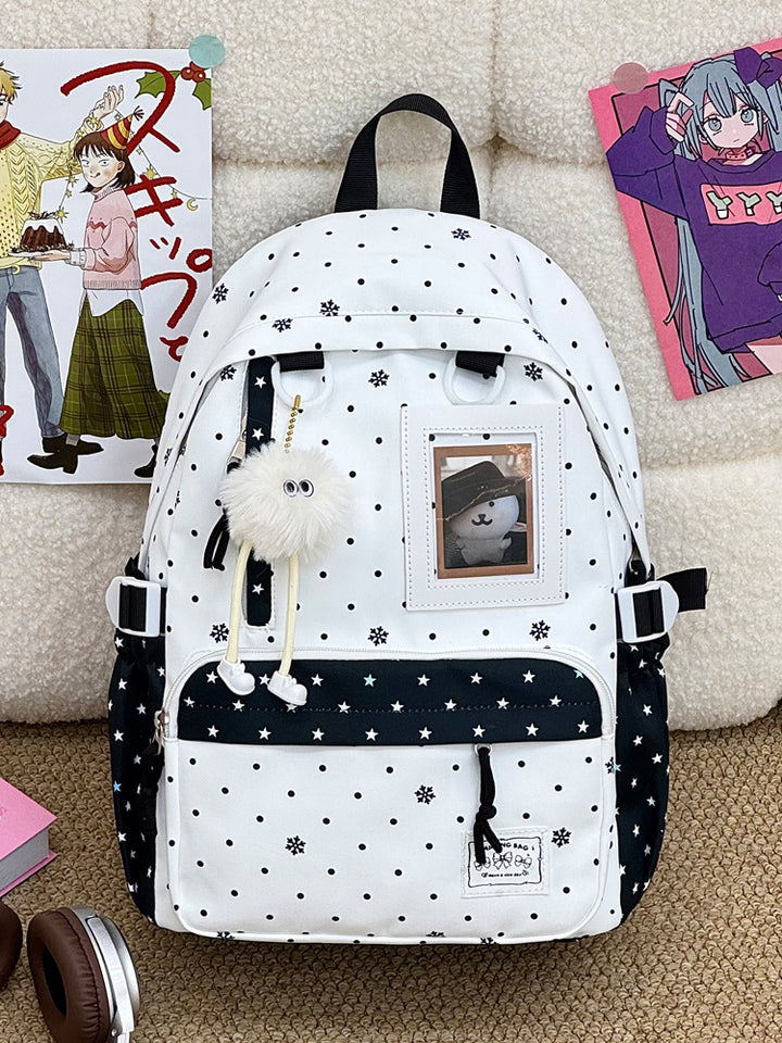 Casual Snowflake Print Backpack Kalsten