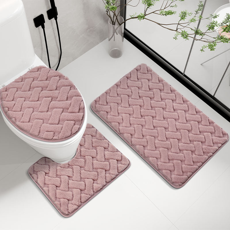 Woven Design Bathroom Rug Set Kalsten