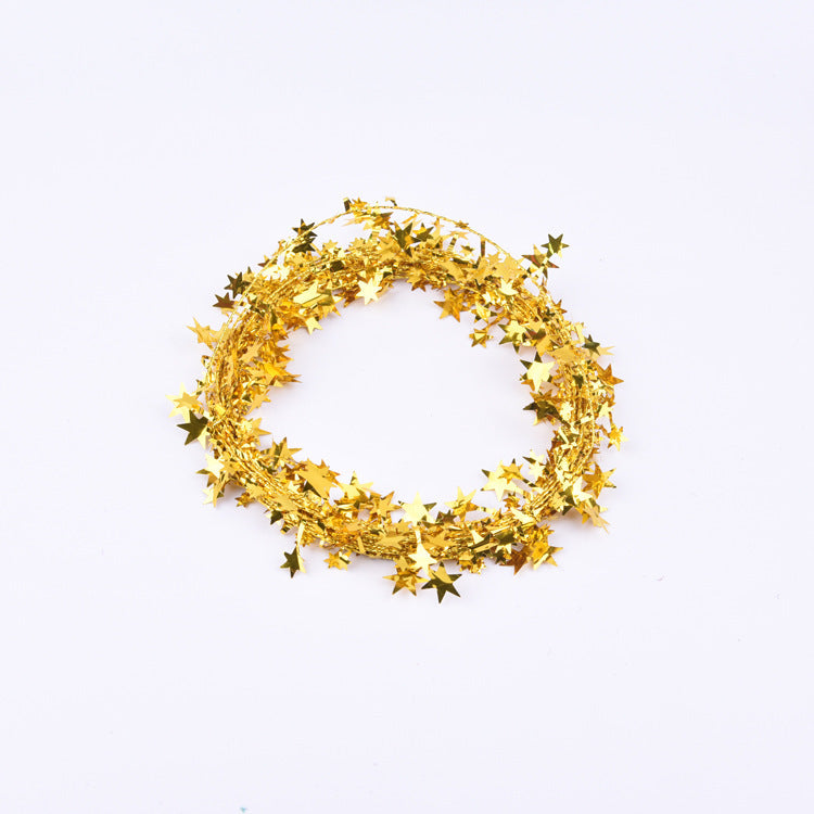 Decorative Metallic Star Garland Kalsten