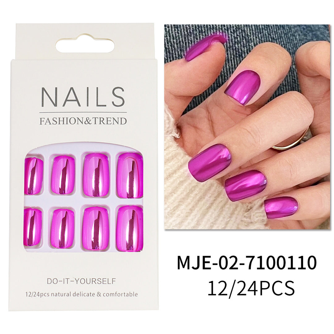 Glossy Press-On Nails Set Kalsten