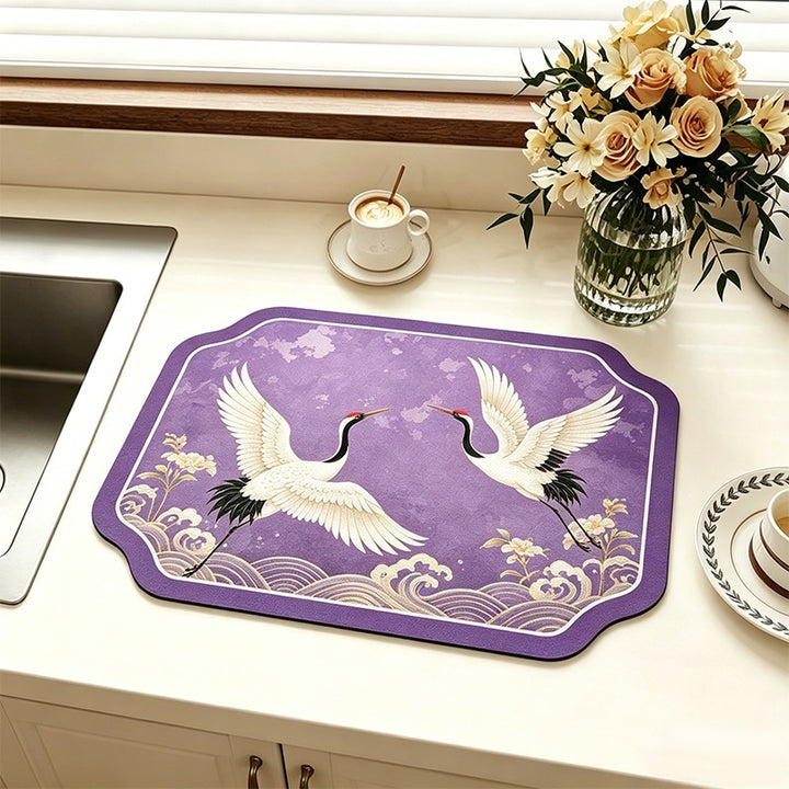 Floral Design Comfort Kitchen Mat for Home