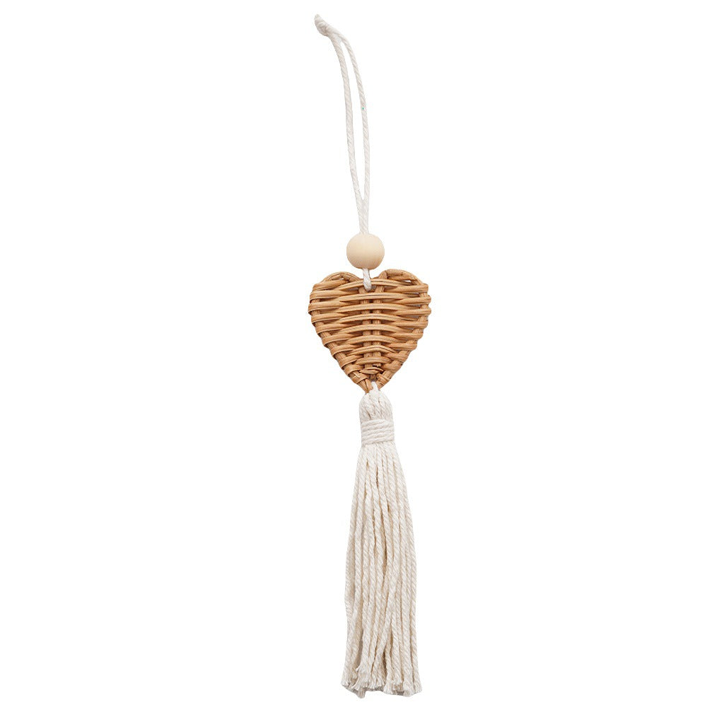 Boho Chic Woven Heart Wall Hanging Kalsten