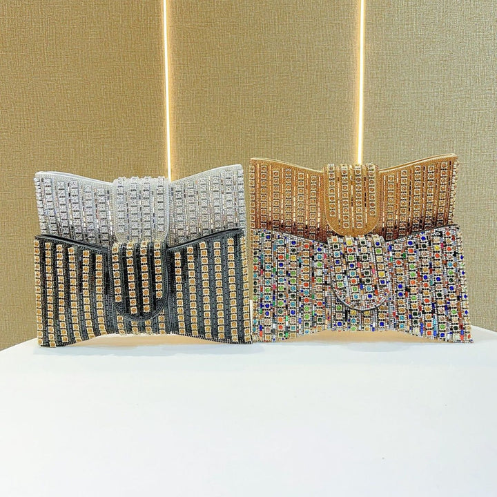 Glamorous Rhinestone-Studded Evening Clutch