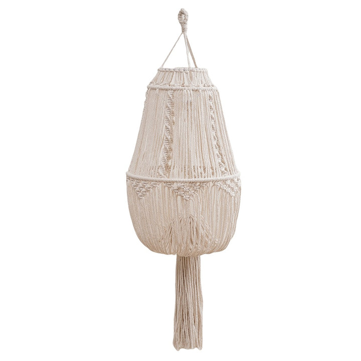 Textured Macramé Hanging Light Fixture Kalsten
