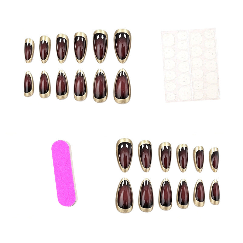 Elegant Almond-Shaped Nail Enhancements Kalsten 1789915251