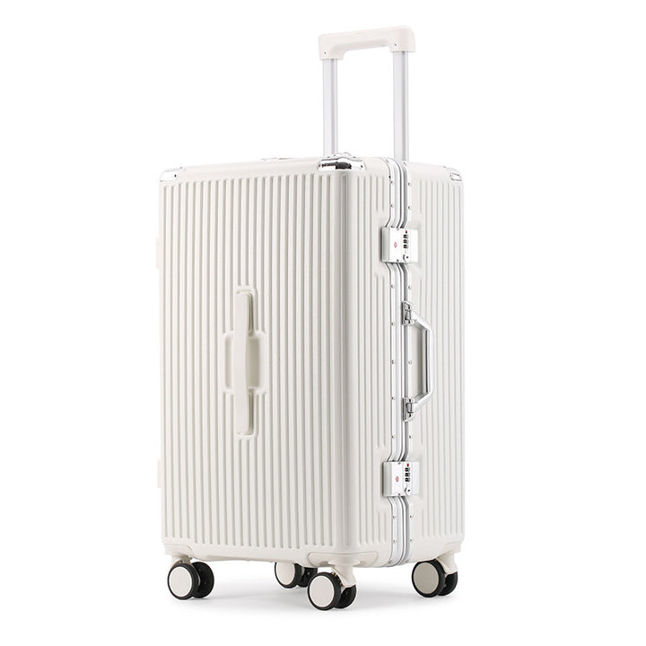 Unisex Stylish High-Impact Ribbed Hardshell Suitcase Kalsten