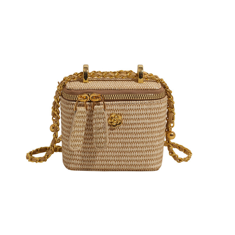 Elegant Structured Handwoven Box Bag