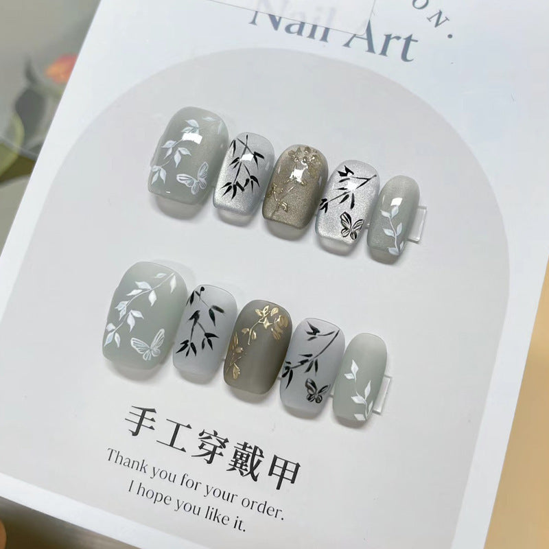 Premium Glossy Almond-Shaped Press-On Nails Kalsten 1789388672