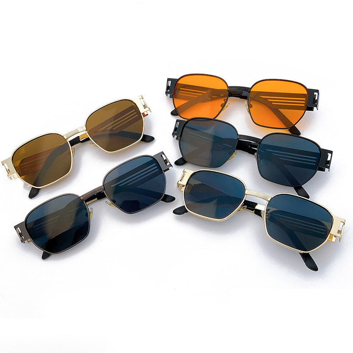 Stylish Oversized Sunglasses in Modern Metal Design Kalsten