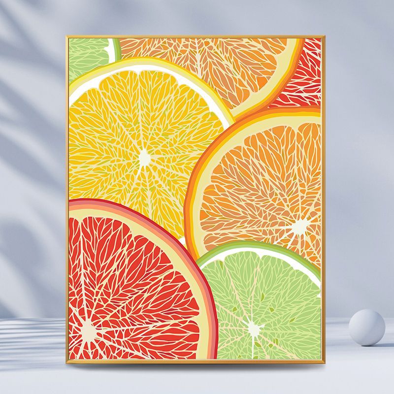 Citrus-Inspired Graphic Art Print Kalsten