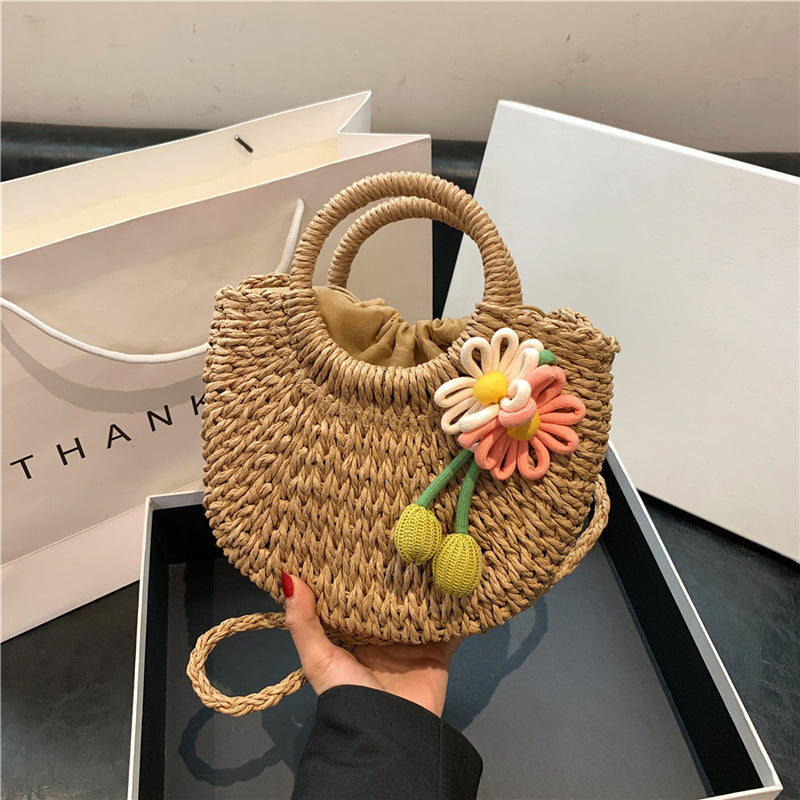 Handcrafted Woven Straw Tote