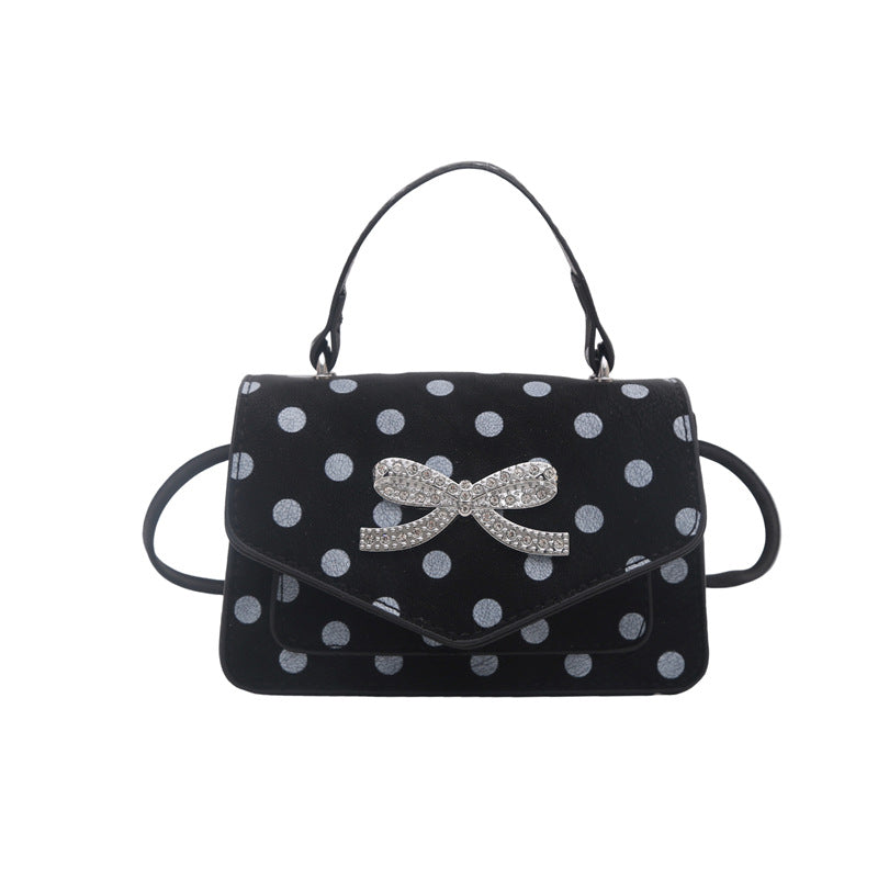 WoElegant Polka Dot Handheld Satchel Bag Kalsten