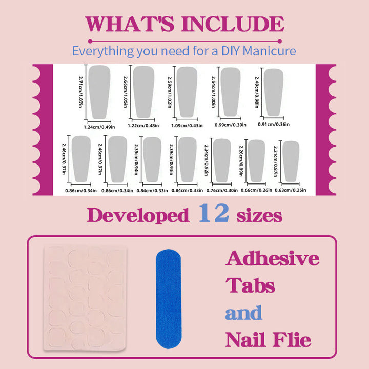 Acrylic nail set with elegant glitter design and playful bow accents Kalsten