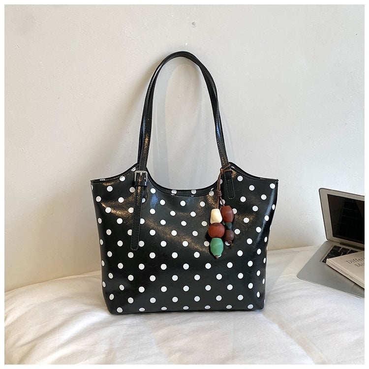 Stylish Polka Dot Tote Bag