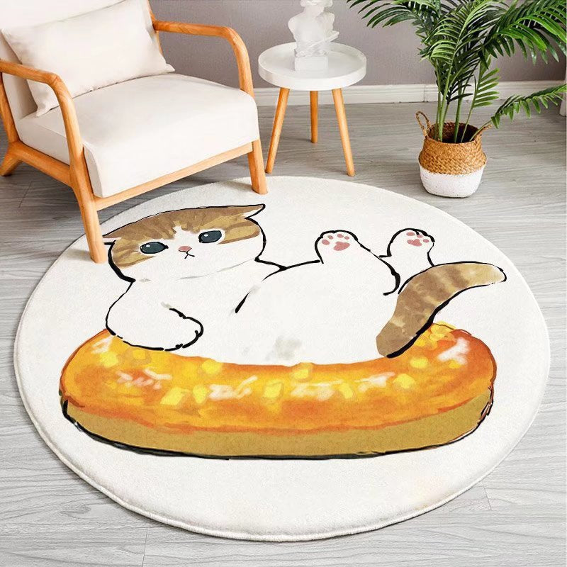 Cartoon-Themed Round Area Rug Kalsten