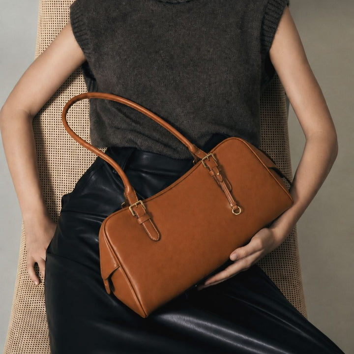 Classic Structured Leather Handbag