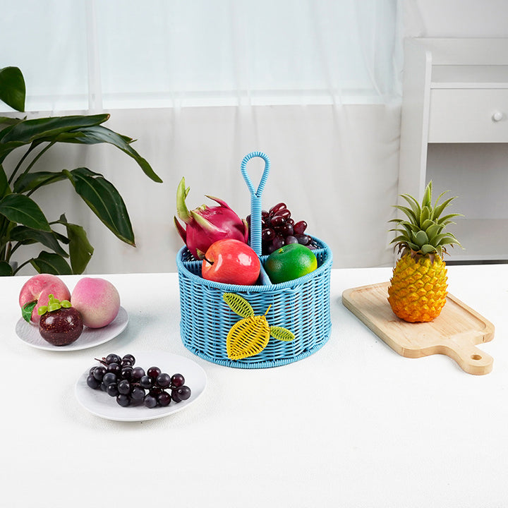 Handcrafted Woven Storage Basket with Handle Kalsten