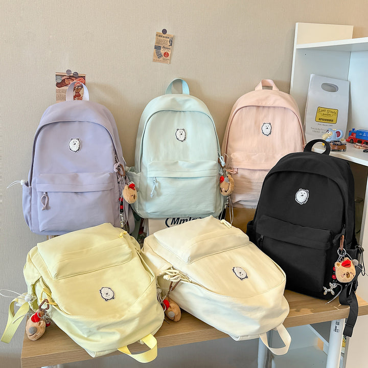 Casual Lightweight Backpack with Cute Character Charm Kalsten