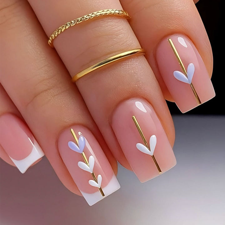 Elegant Floral Acrylic Nail Art Extensions Kalsten 1789713398