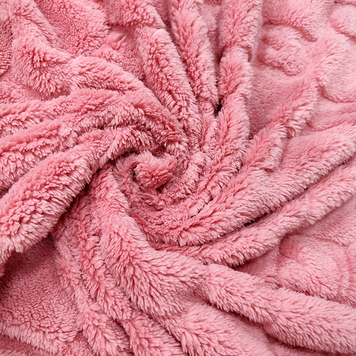 Ladies Cozy Microfiber Quick Change Blanket in Modern Checkered Pattern Kalsten