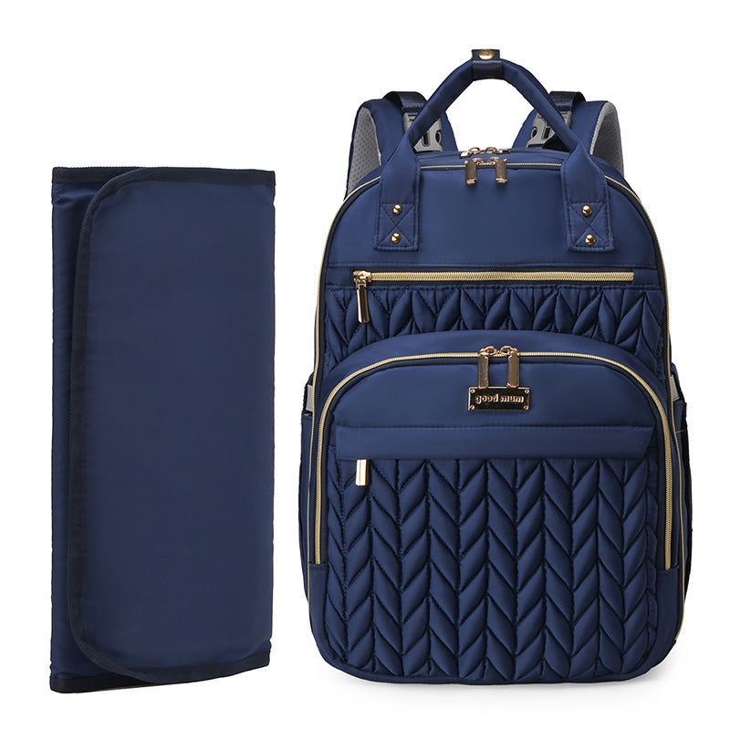 Stylish Quilted Diaper Backpack Kalsten