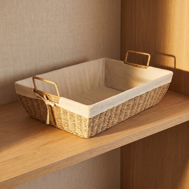 Practical storage basket with fabric lining Kalsten