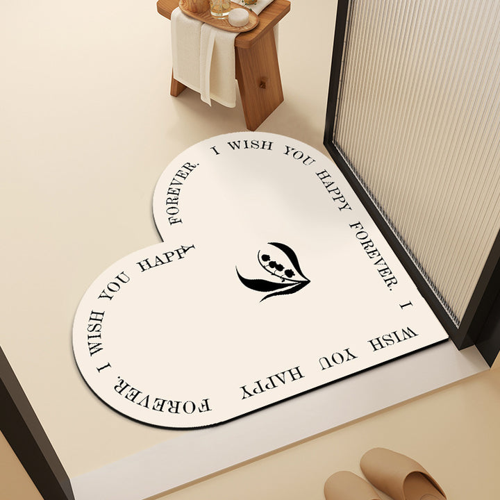 Heart-Shaped Decorative Mat