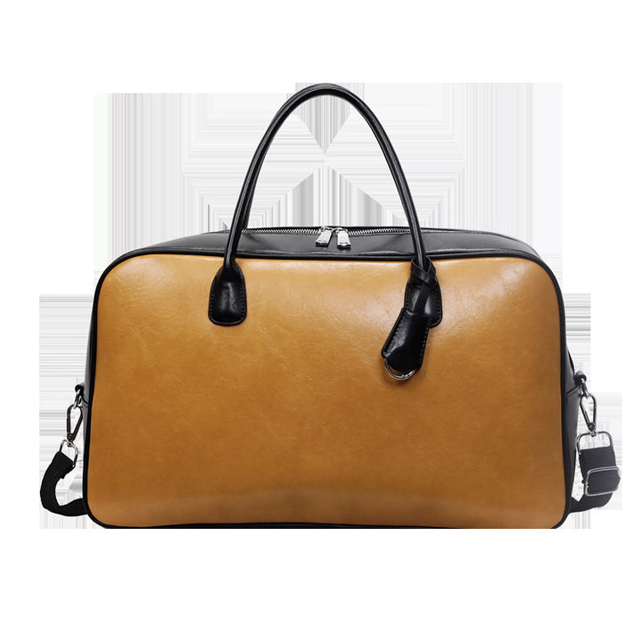 Premium Leather Weekender Duffle Bag