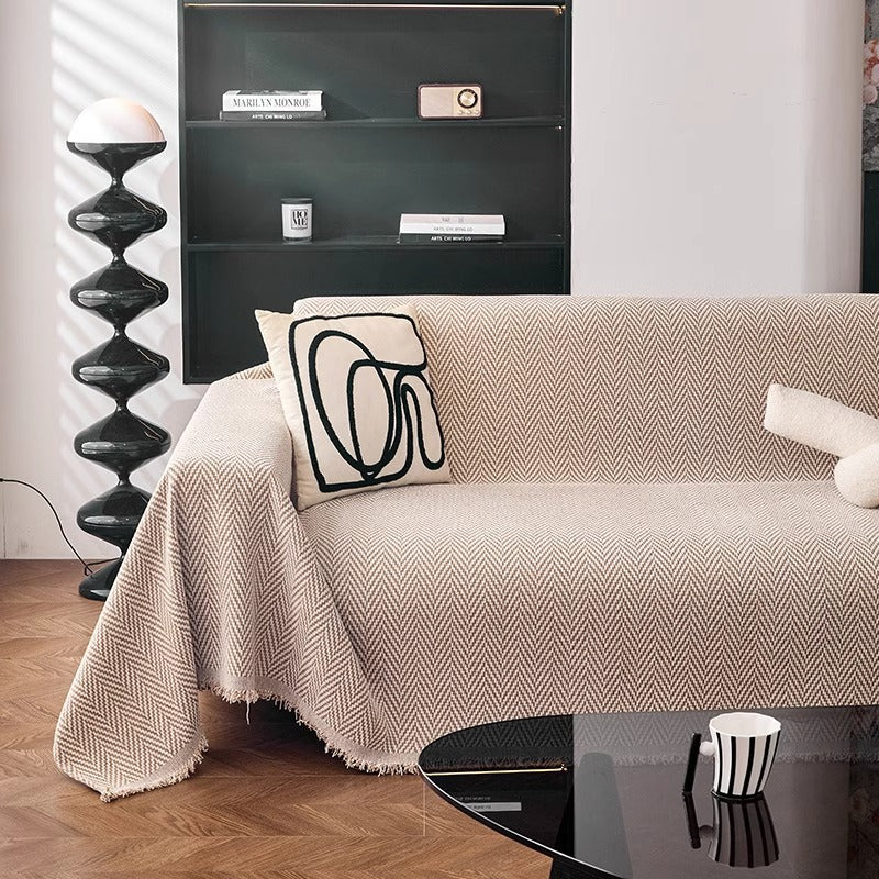 Herringbone Pattern Decorative Throw Blanket